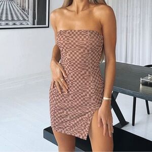 white fox never forget you mini dress